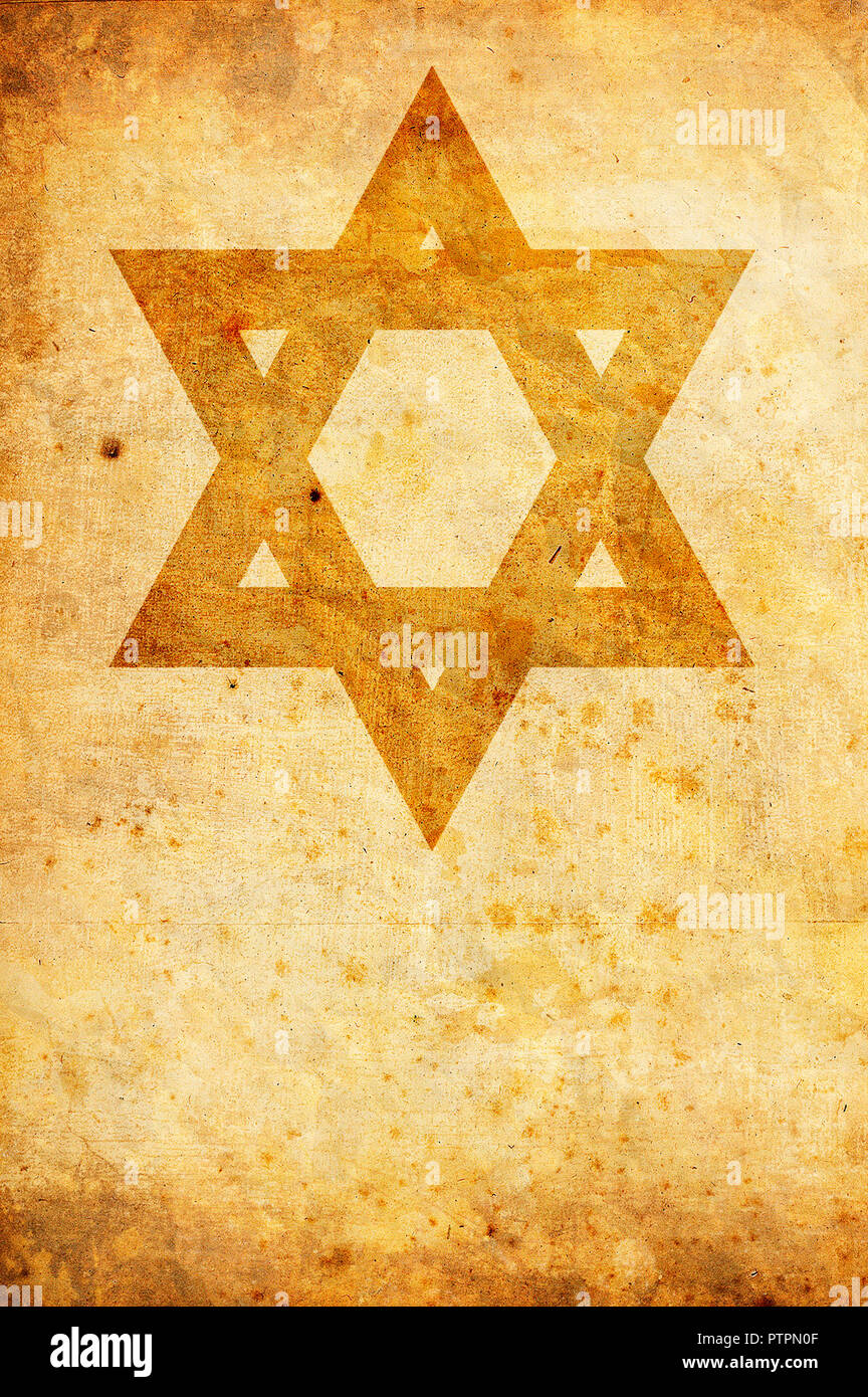 Étoile de David, symbole du judaïsme moderne Banque D'Images