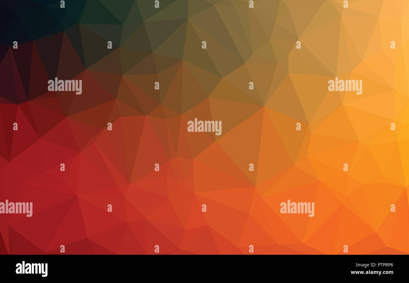 Abstract Background Vector poly bas colorés avec dégradé orange modèle futuriste. Illustration de Vecteur