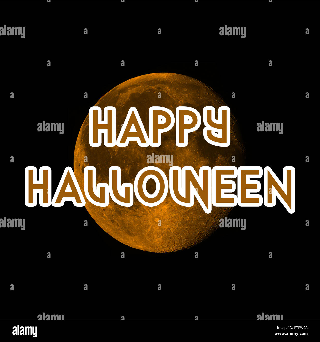 Texture lune halloween Banque D'Images