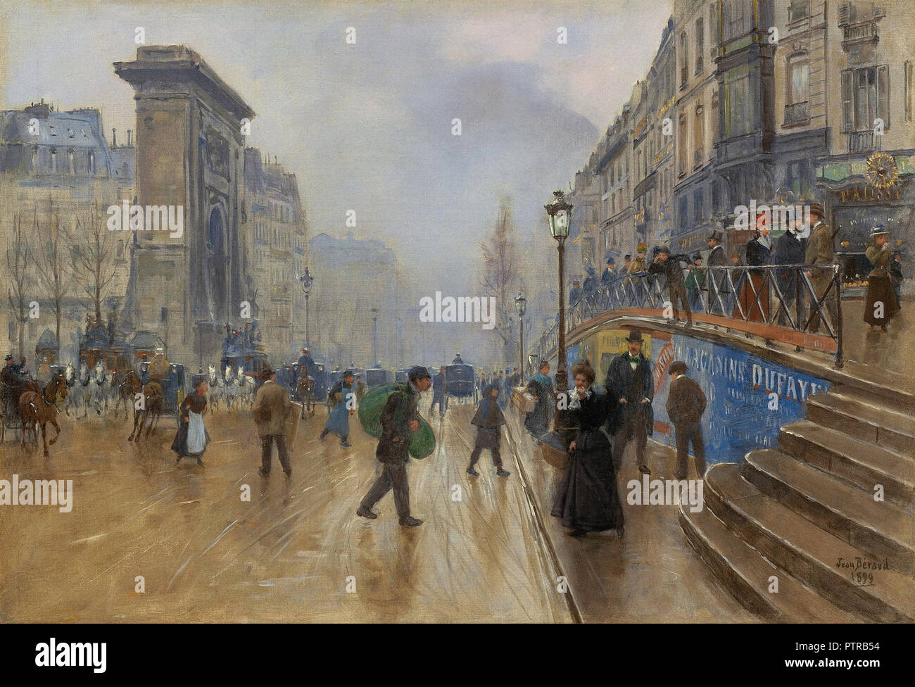 Jean Beraud、Le boulevard Saint-Denis a Le Boulevard Saint-denis A Paris by Jean Beraud