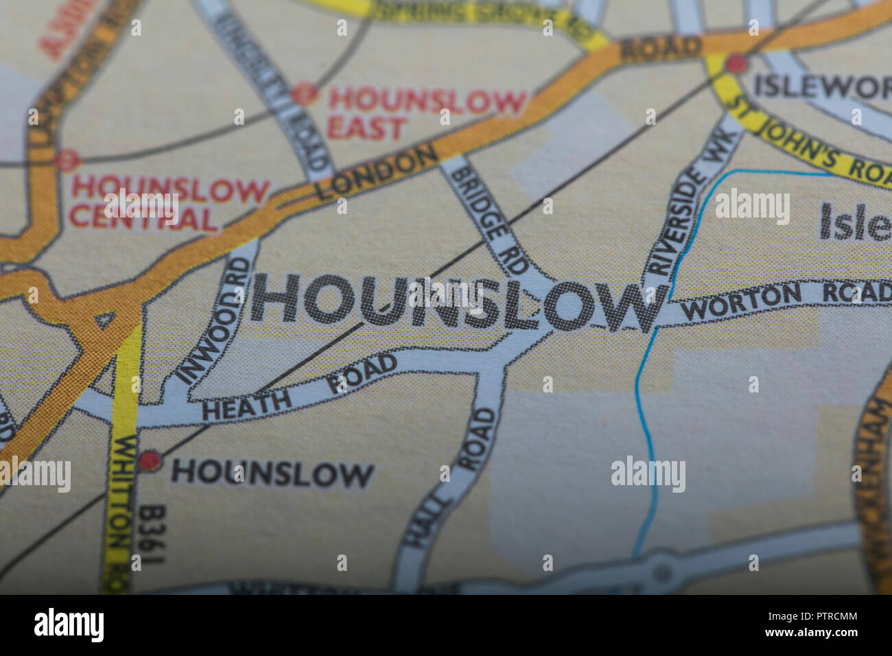 London Hounslow localisation Banque D'Images