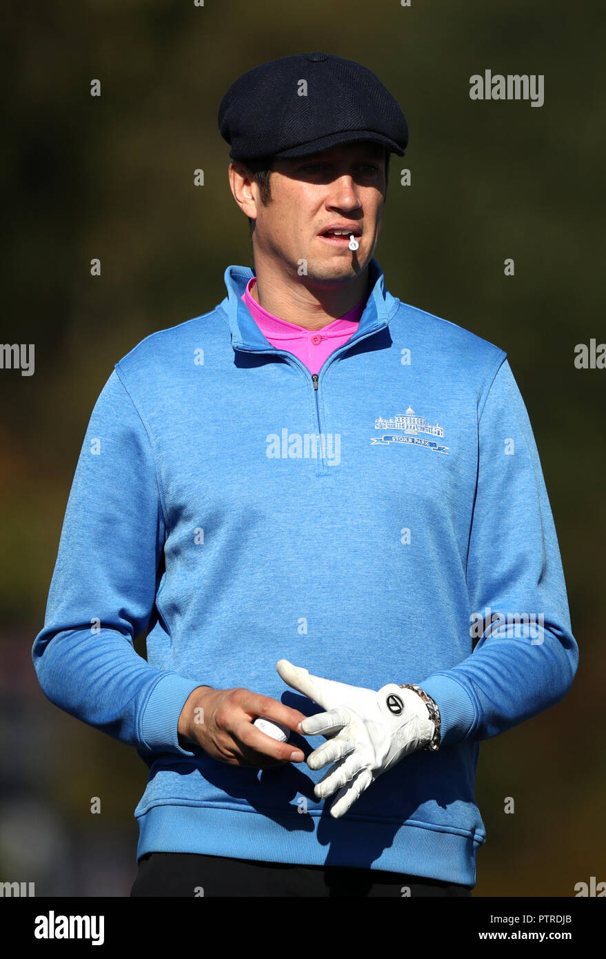 Vernon Kaye au cours de la British Masters Pro-Am à Walton Heath Golf Club, Surrey. Banque D'Images