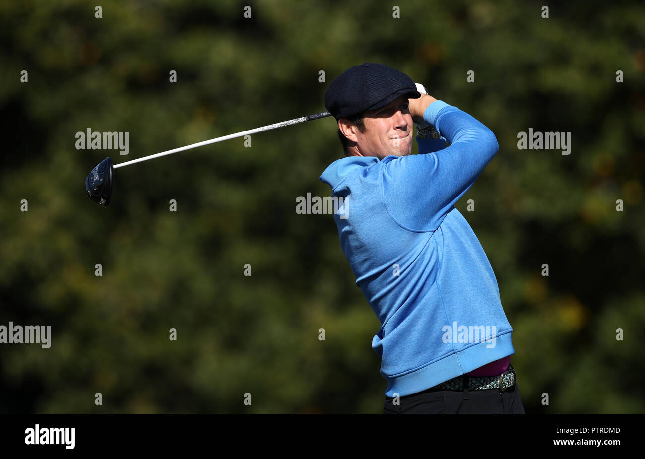 Vernon Kaye au cours de la British Masters Pro-Am à Walton Heath Golf Club, Surrey. Banque D'Images