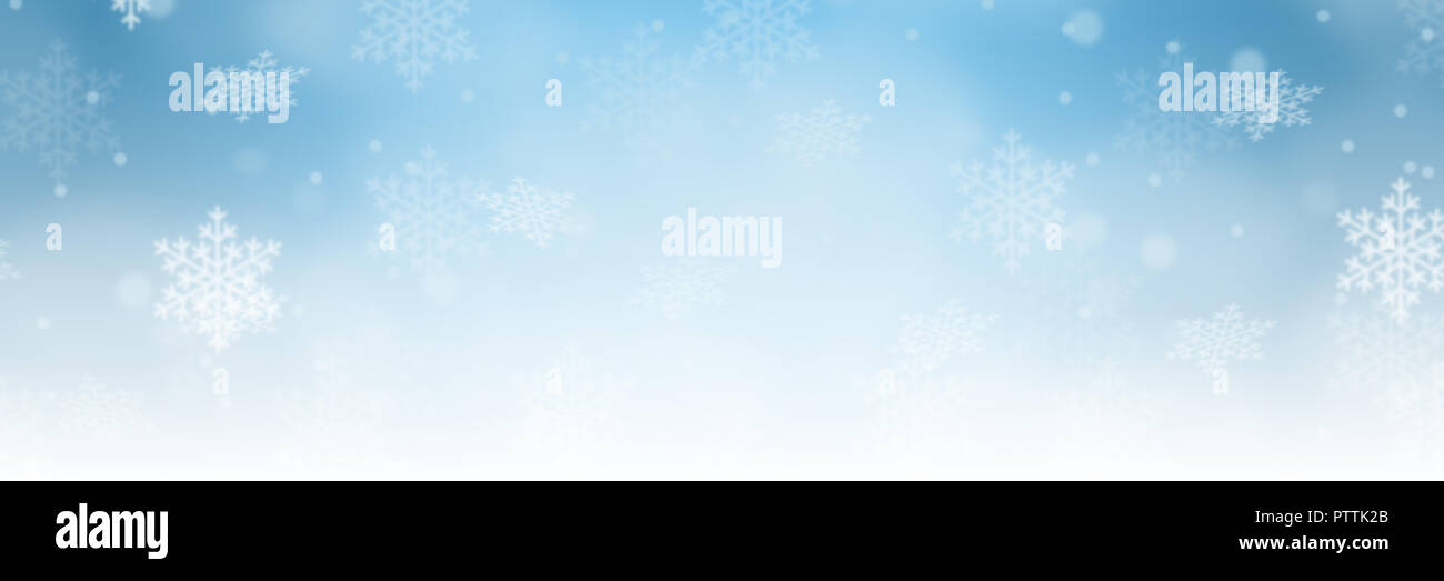 Noël arrière-plan hiver frontière bannière décoration motif flocons de neige copyspace copie espace neige Banque D'Images