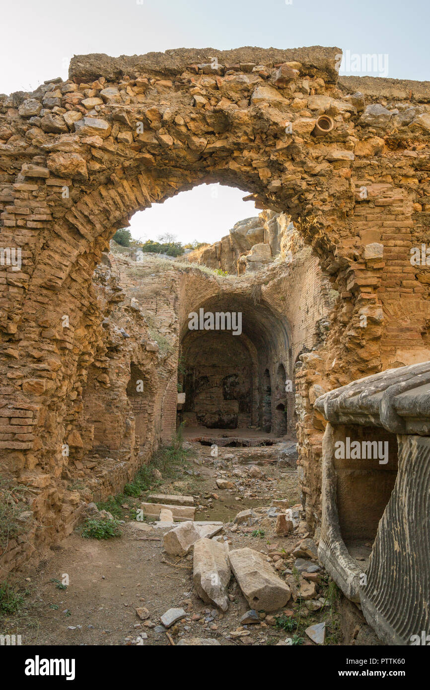 Le reste de la tombe des Sept Dormants à Éphèse - Selcuk, Turquie Banque D'Images