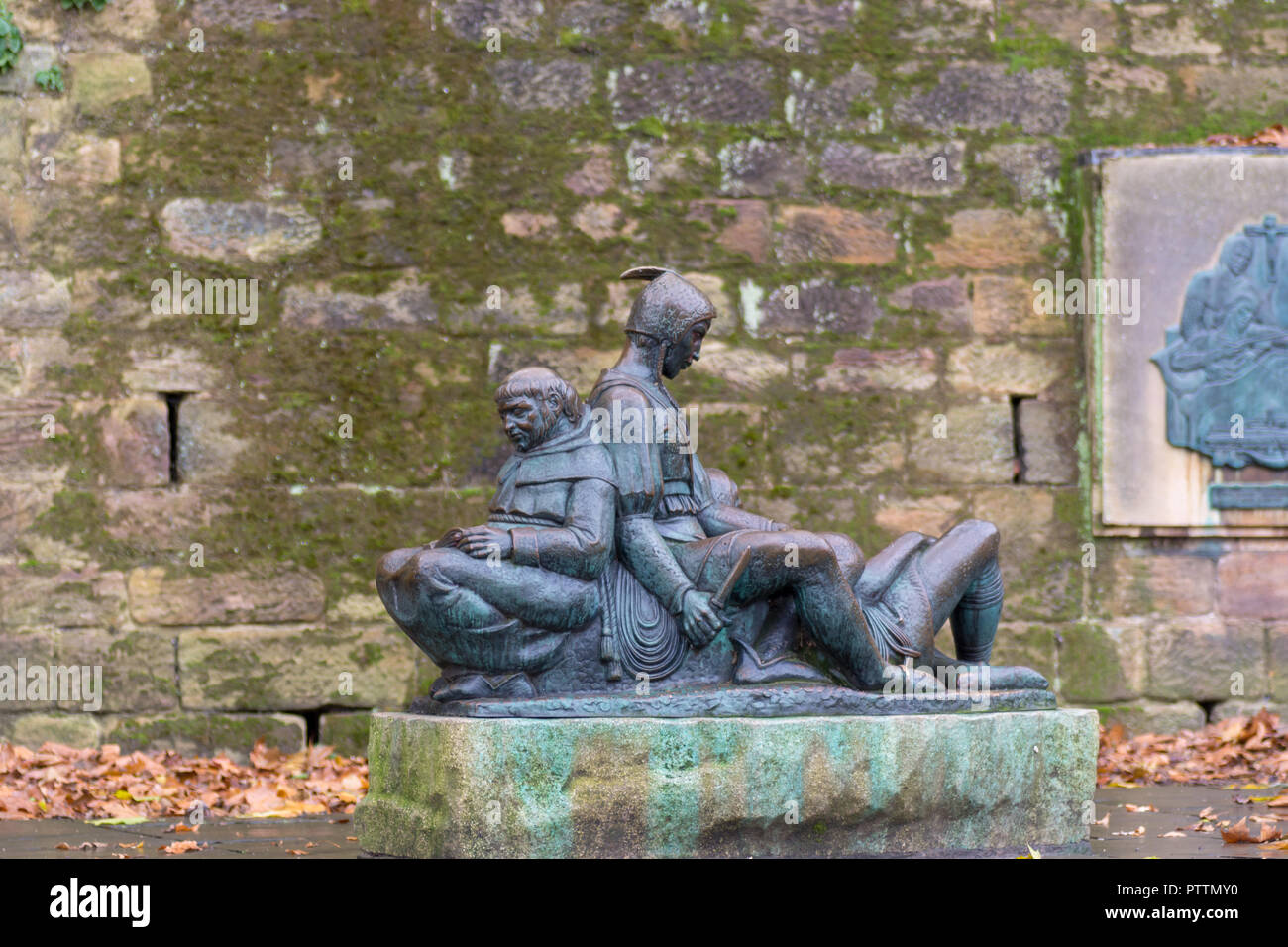 Robin Hood (Statues Nottingham Banque D'Images