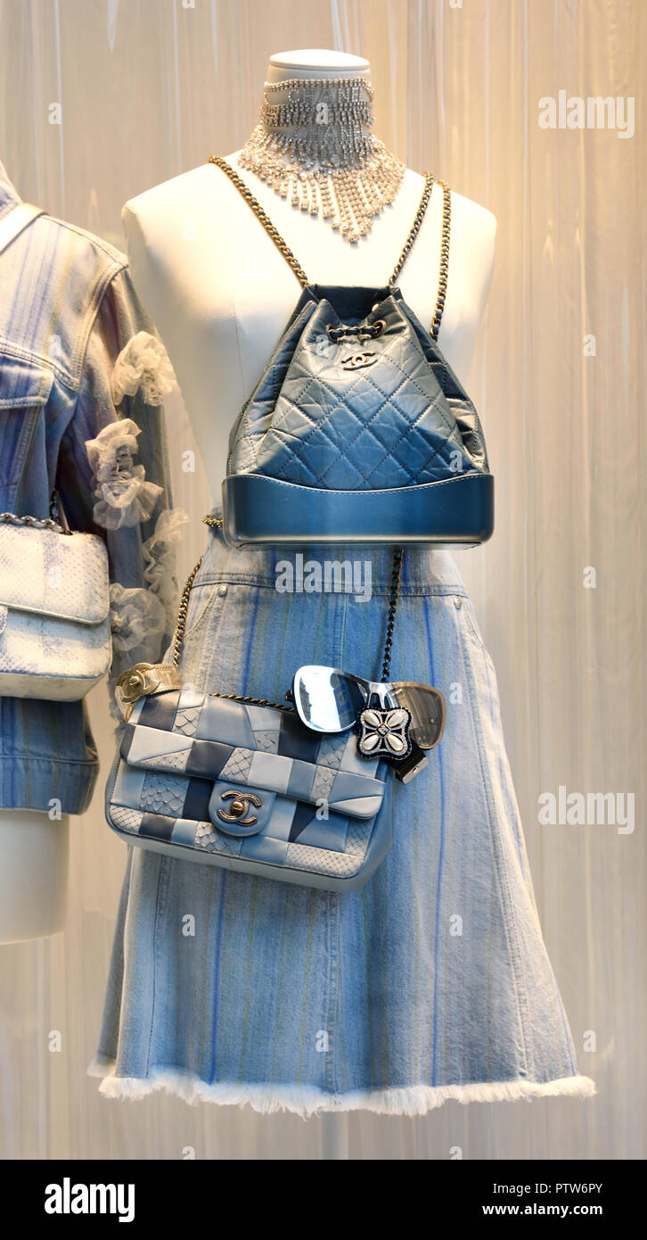 Coco Chanel , Fashion , vitrine de la mode à Milan, Italie italien . Banque D'Images