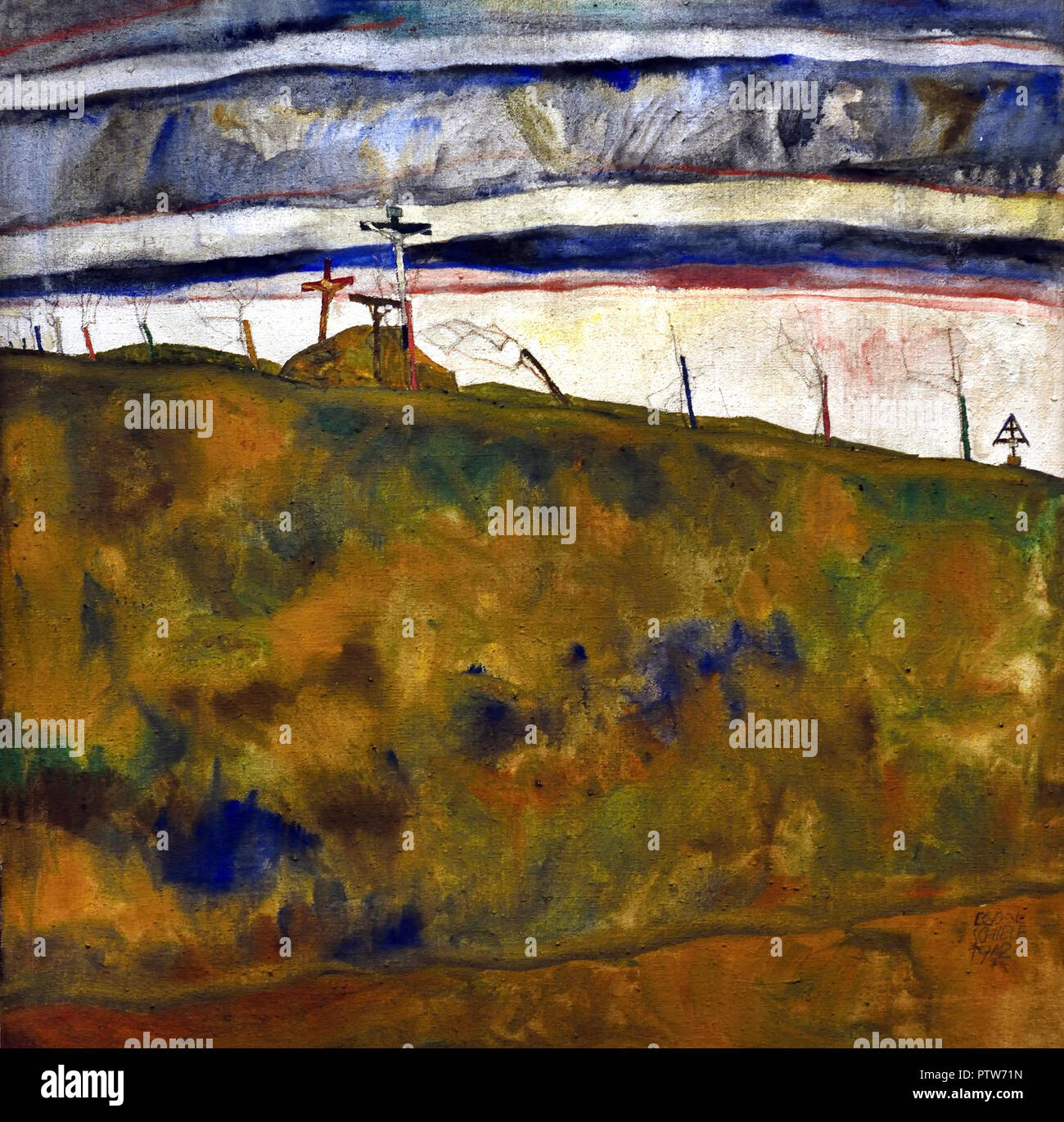 Calvaire par Egon Schiele (1890 - 1918), l'Autriche l'Autriche. Banque D'Images