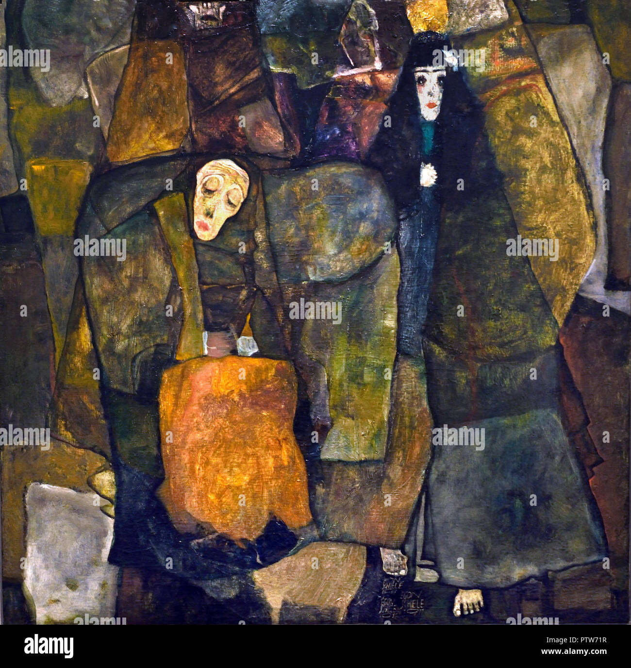 La Procession 1911 par Egon Schiele (1890 - 1918), l'Autriche l'Autriche. Banque D'Images