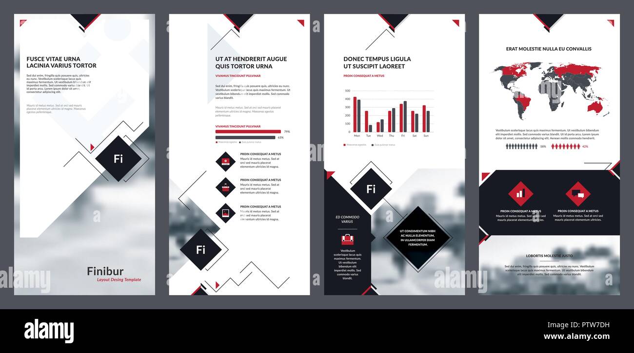 Éléments d'infographies pour modèle, modèle de brochure et de modèles de page. Les prospectus, flyer, dépliant, brochure et conception brochure Illustration de Vecteur