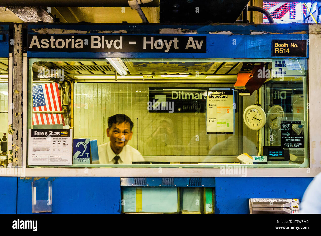 Astoria Boulevard (BMT Astoria) Ligne de métro Astoria Queens - New York, New York, USA Banque D'Images