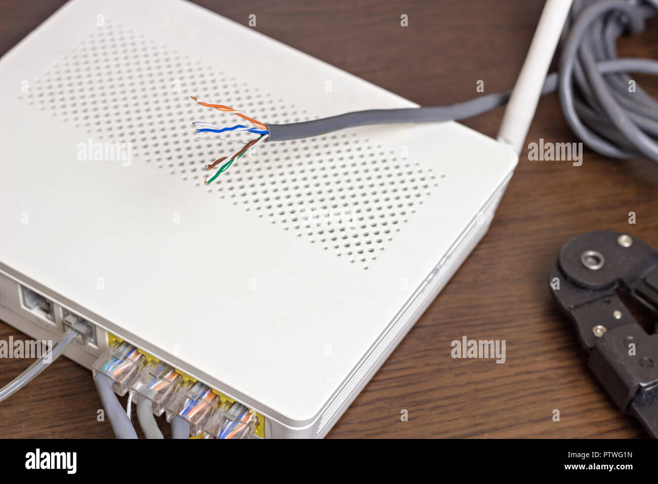 Modem De Port De Ligne Banque d'image et photos - Alamy