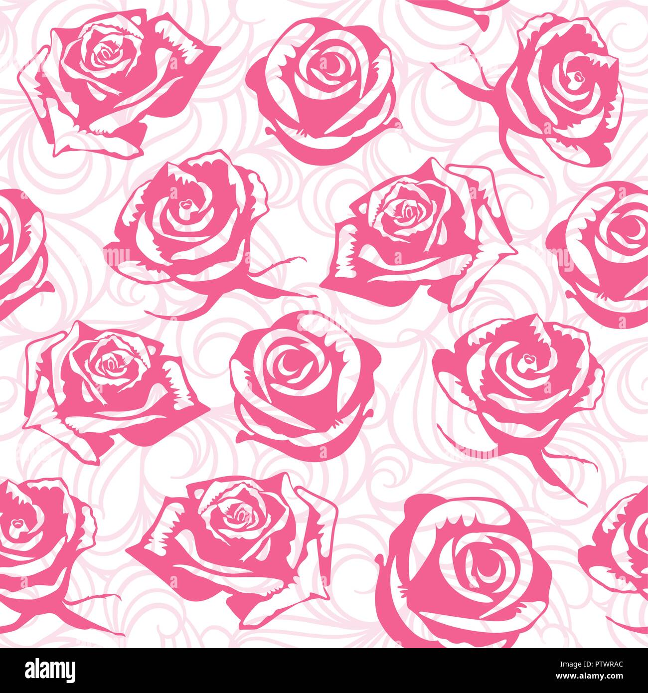 Floral background transparent avec des roses Illustration de Vecteur