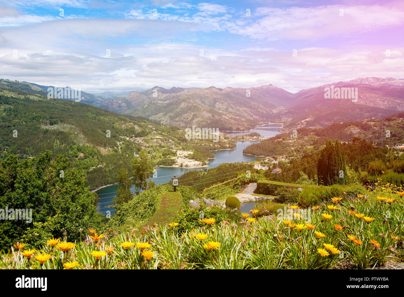 Beau paysage de Peneda Geres, Nord du Portugal Banque D'Images