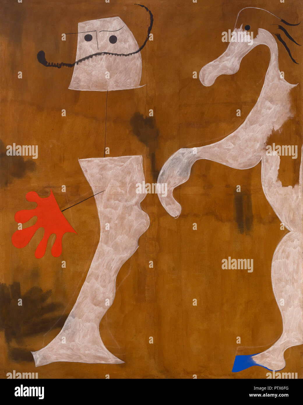 Le Policier, Joan Miro, 1925, Art Institute of Chicago, Chicago, Illinois, USA, Amérique du Nord Banque D'Images