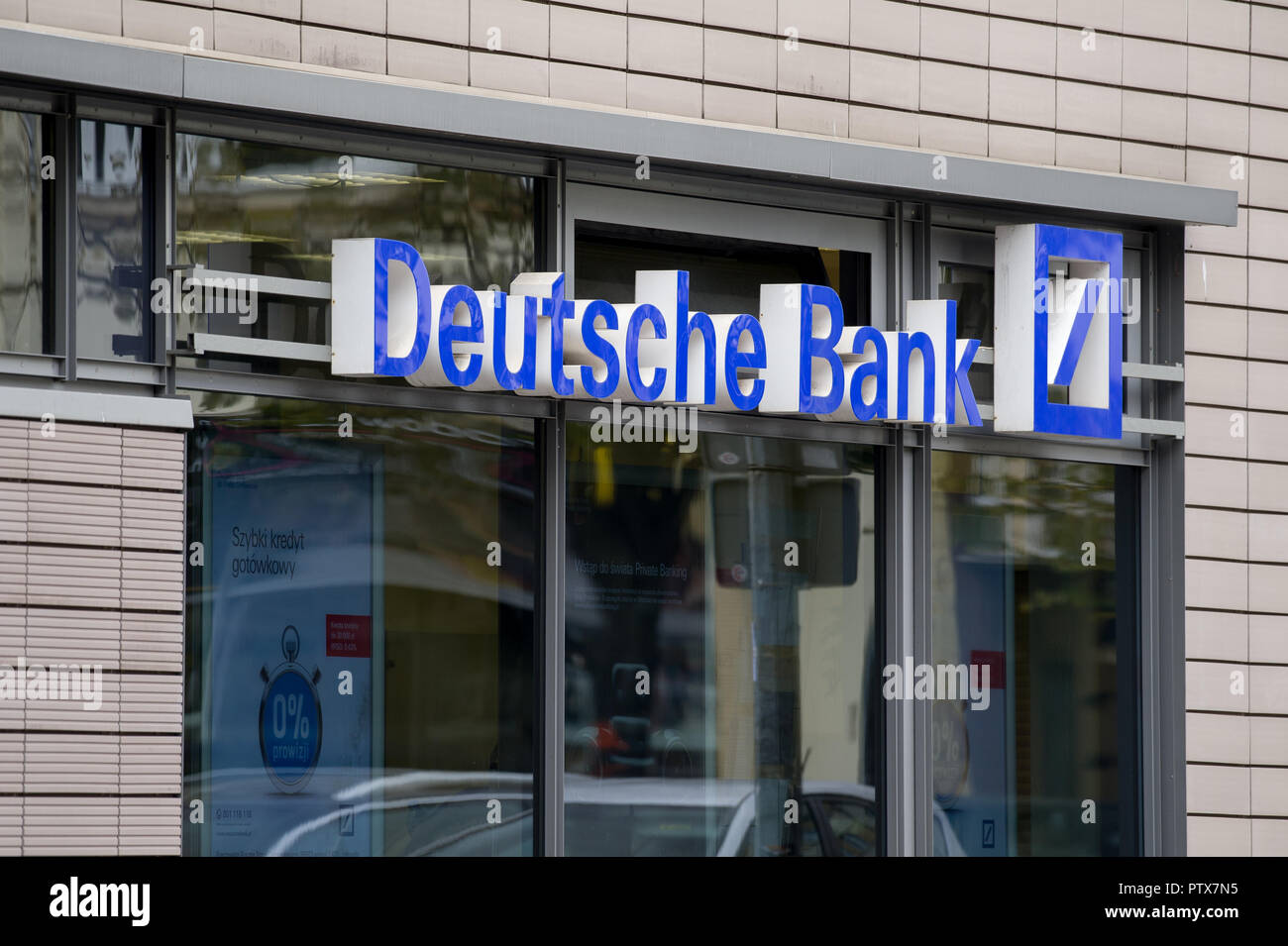 Deutsche Bank à Gdynia, Pologne. 5 octobre 2018 © Wojciech Strozyk / Alamy Stock Photo *** *** légende locale Banque D'Images