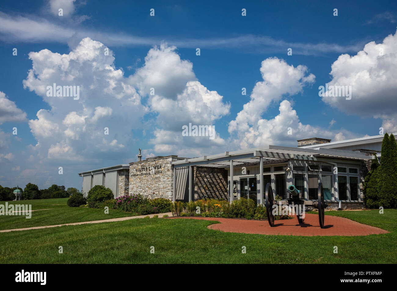 Centre de visiteurs à Antietam National Battlefield, Sharpsburg, Maryland Banque D'Images