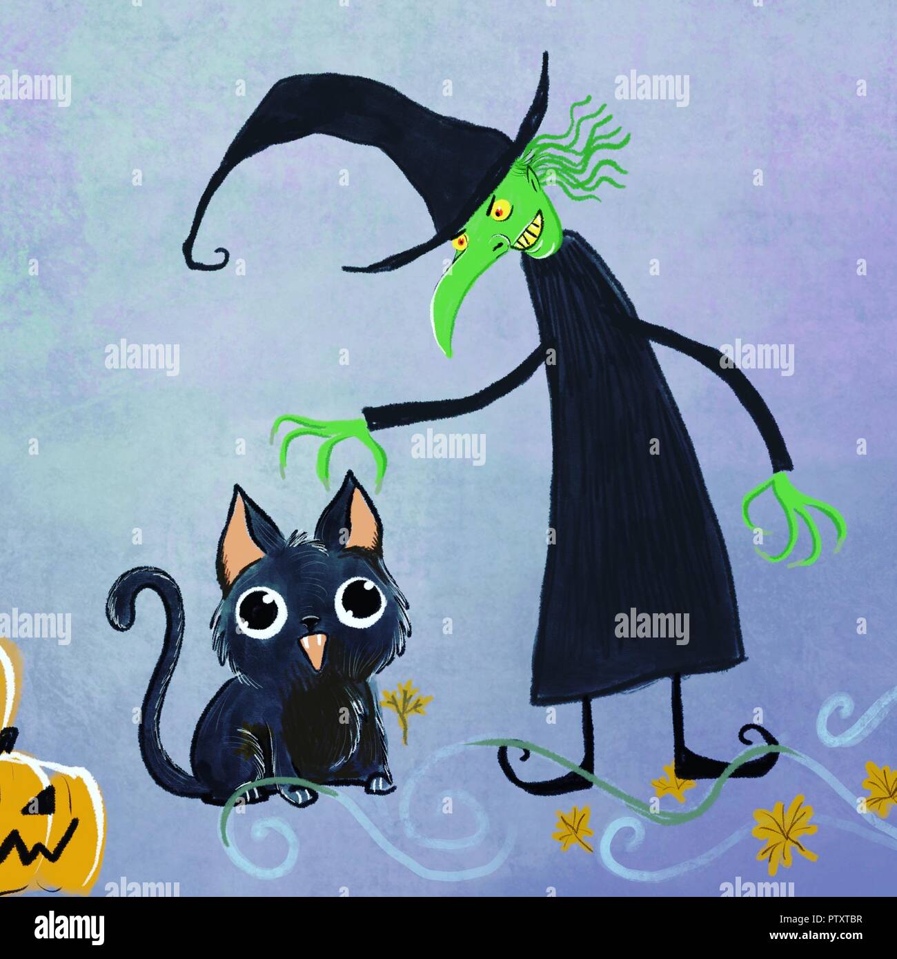 Cartoon Black Cat Banque D Image Et Photos Alamy