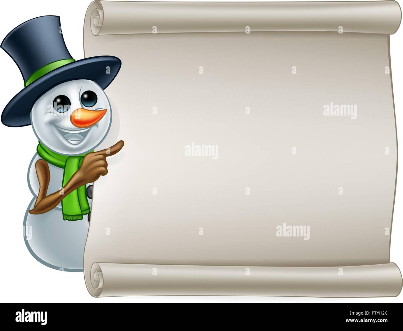 Signe de Noël Bonhomme de Cartoon Illustration de Vecteur