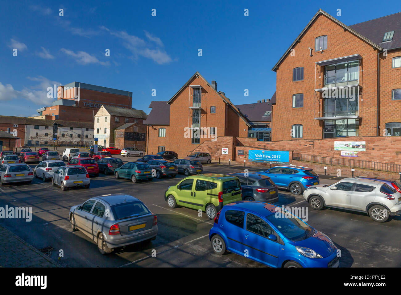 L'Université, le théâtre de Shrewsbury Shrewsbury, Severn, Shropshire, England, UK, FR, Banque D'Images