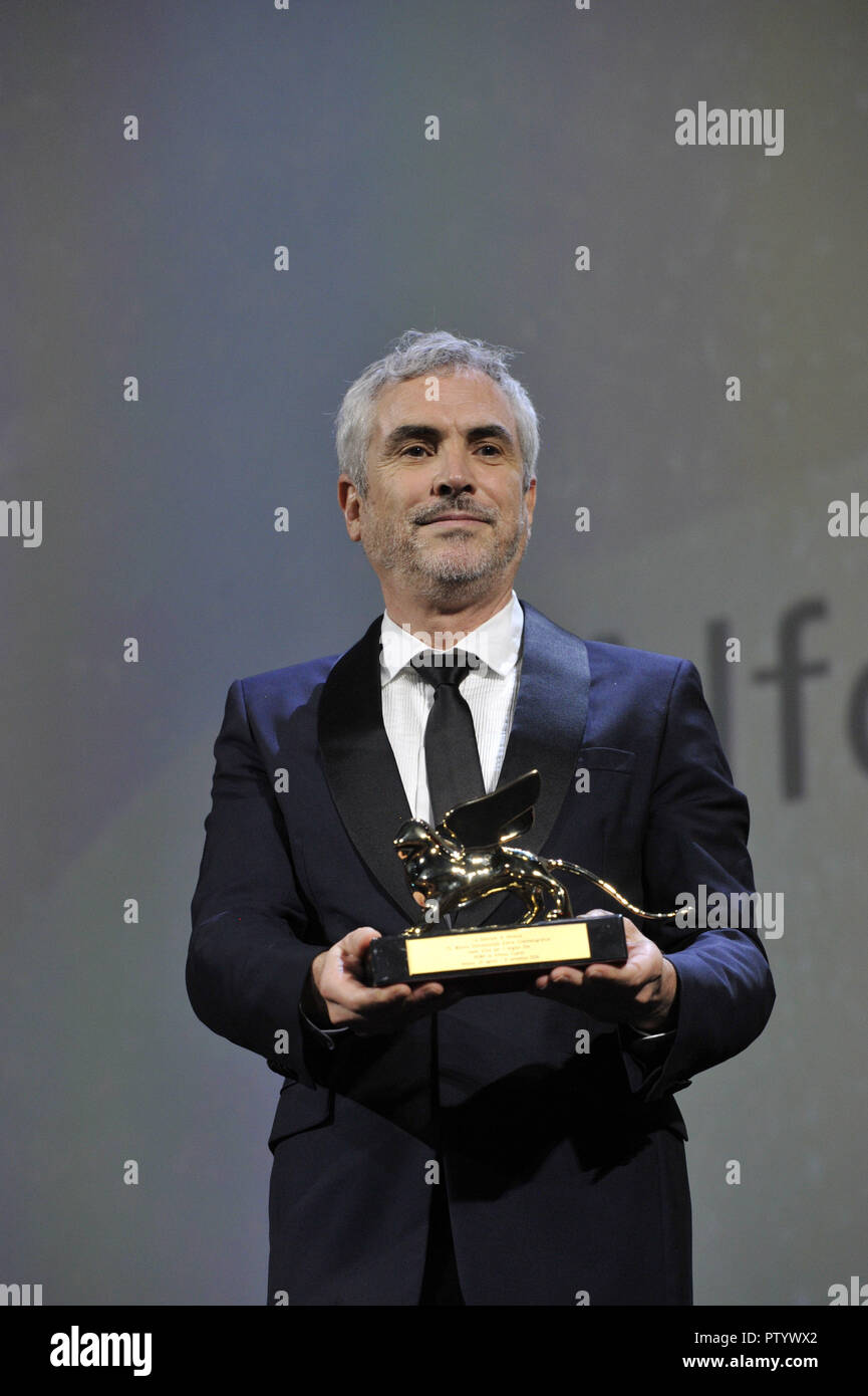 75e Festival International du Film de Venise - Cérémonie de remise des prix - Présentations 75e Festival du Film de Venise 2018, consigne del Felice e Maligna arte di chiusura présenté : Alfonso Cuaron, où : Venise, Vénétie, Italie Quand : 08 Sep 2018 Credit : IPA/WENN.com **Uniquement disponible pour publication au Royaume-Uni, USA, Allemagne, Autriche, Suisse** Banque D'Images
