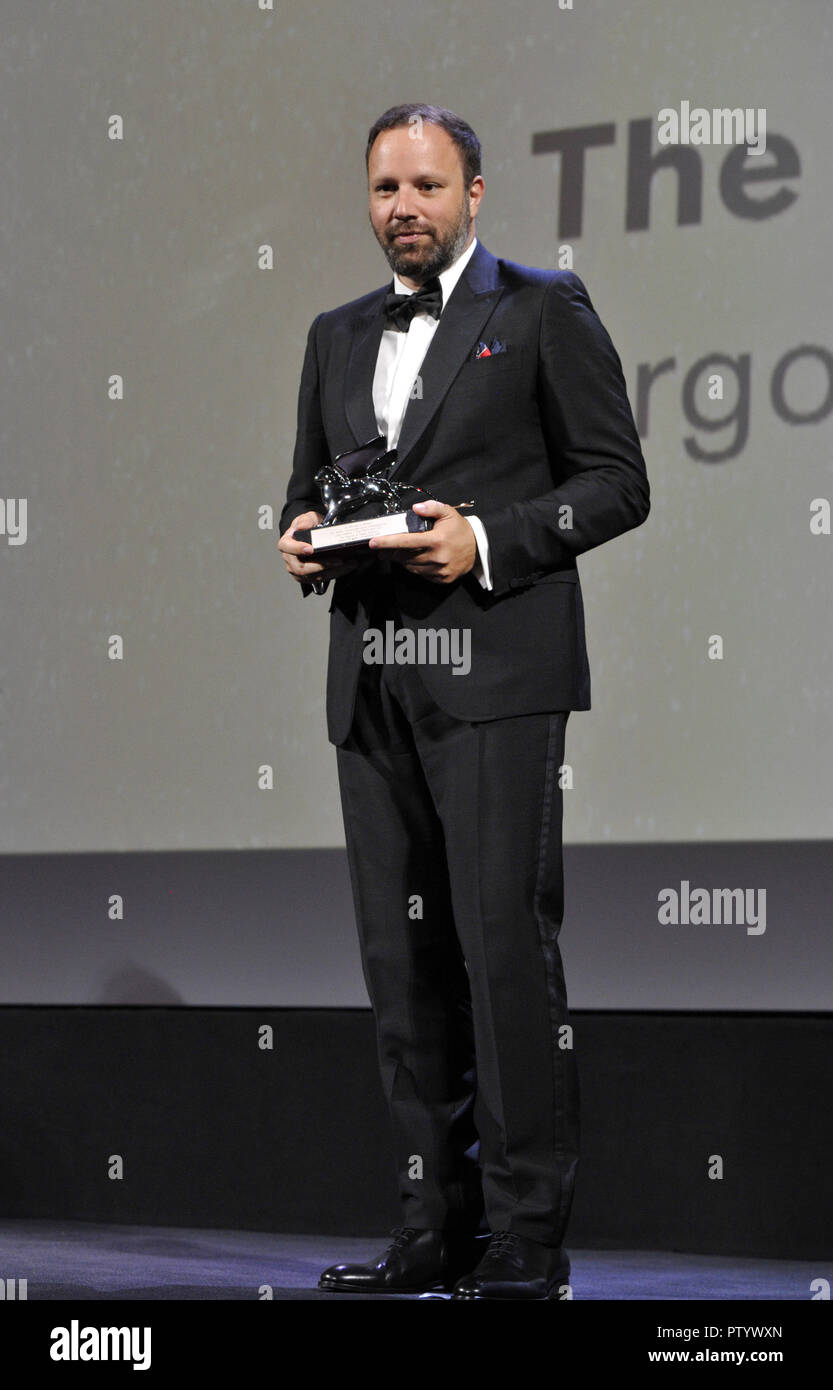 75e Festival International du Film de Venise - Cérémonie de remise des prix - Présentations 75e Festival du Film de Venise 2018, consigne del Felice e Maligna arte di chiusura présenté : Yorgos Lanthimos Où : Venise, Vénétie, Italie Quand : 08 Sep 2018 Credit : IPA/WENN.com **Uniquement disponible pour publication au Royaume-Uni, USA, Allemagne, Autriche, Suisse** Banque D'Images