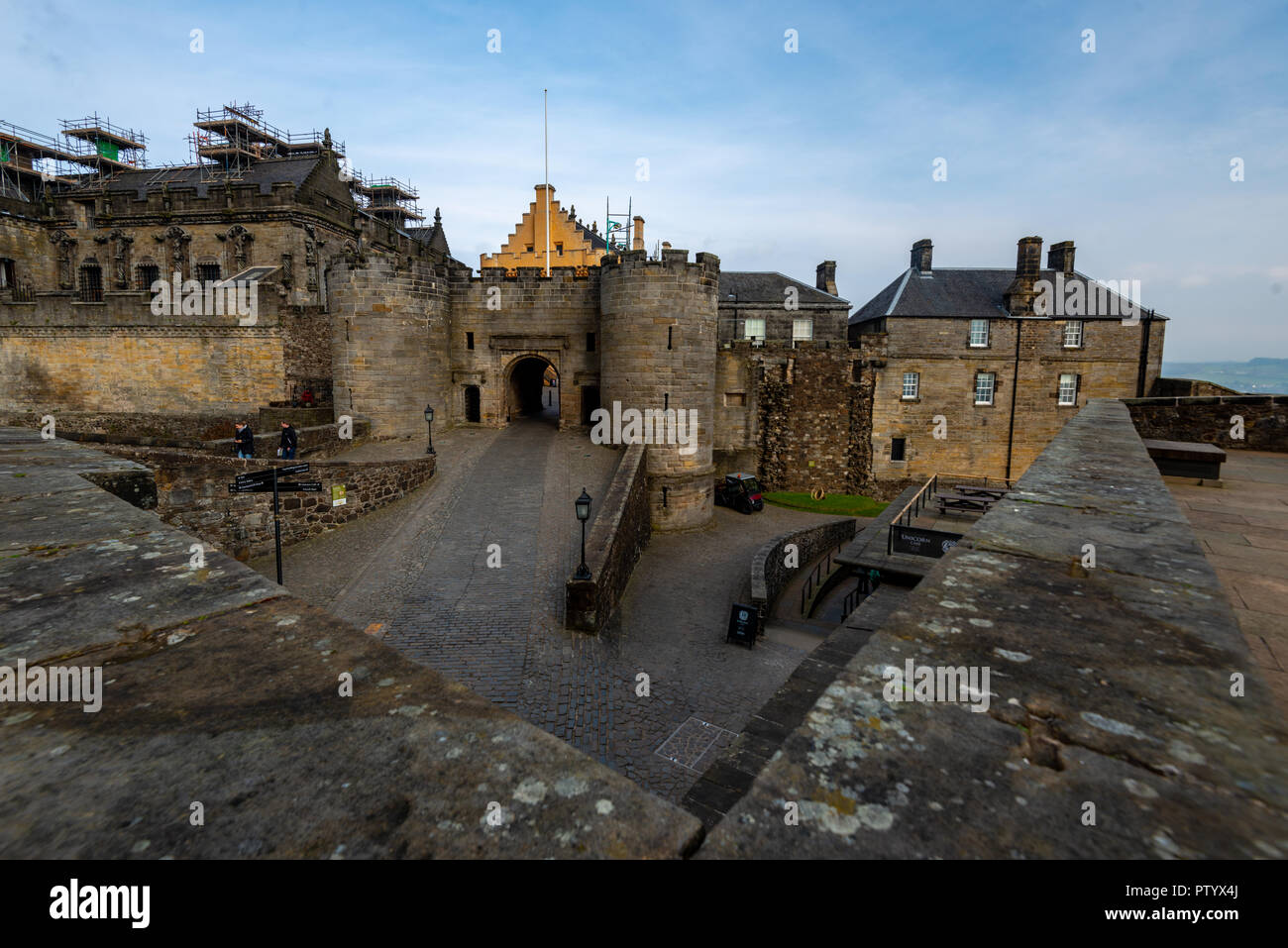 L'entrée du château de Stirling, Stirling, Ecosse, Royaume-Uni Banque D'Images