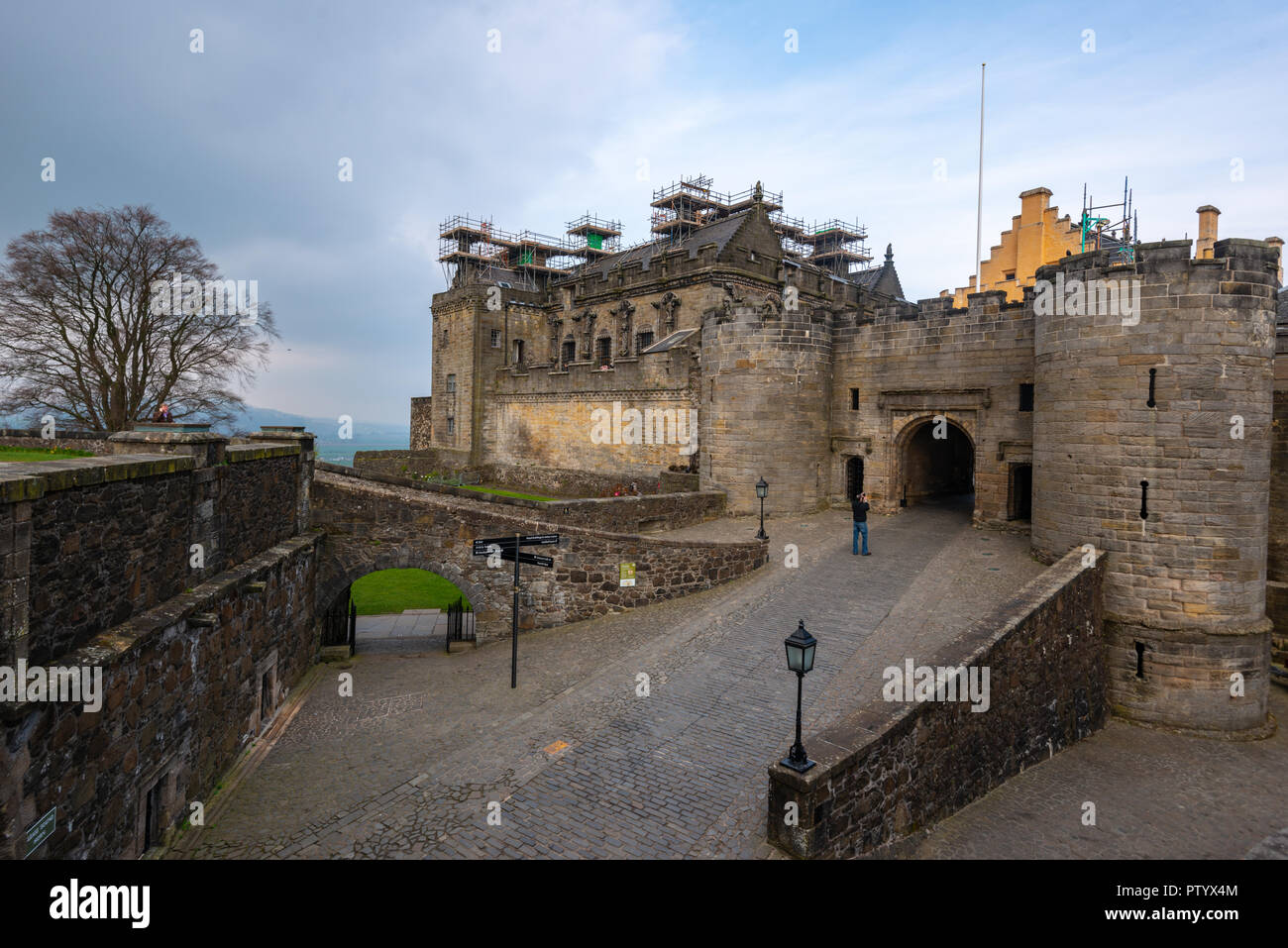 L'entrée du château de Stirling, Stirling, Ecosse, Royaume-Uni Banque D'Images