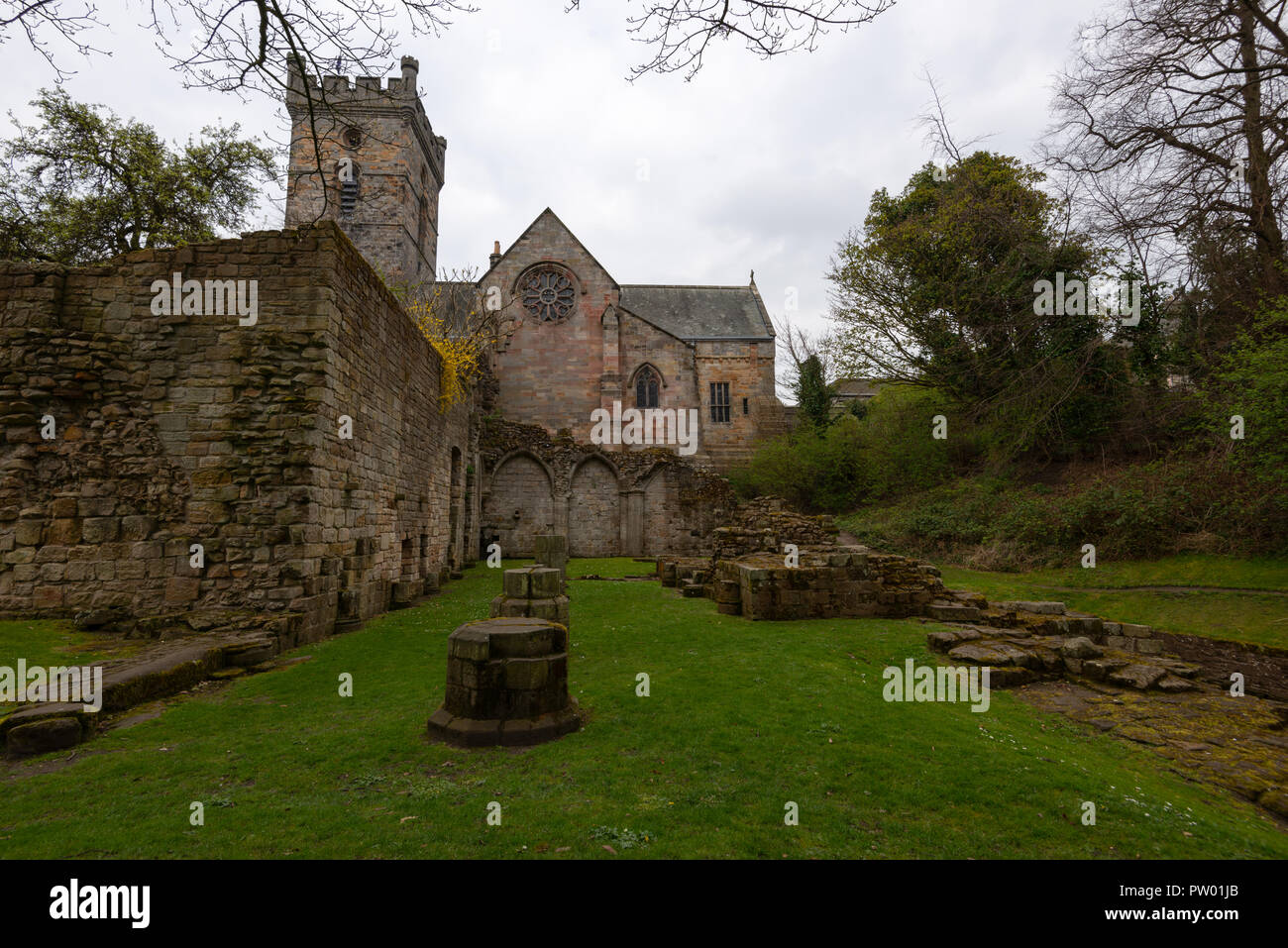 Dans l'abbaye de Culross, Fife, Dunfermline, Ecosse, Royaume-Uni Banque D'Images