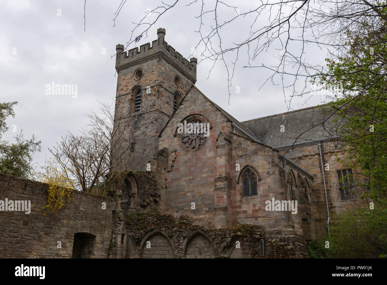 Dans l'abbaye de Culross, Fife, Dunfermline, Ecosse, Royaume-Uni Banque D'Images