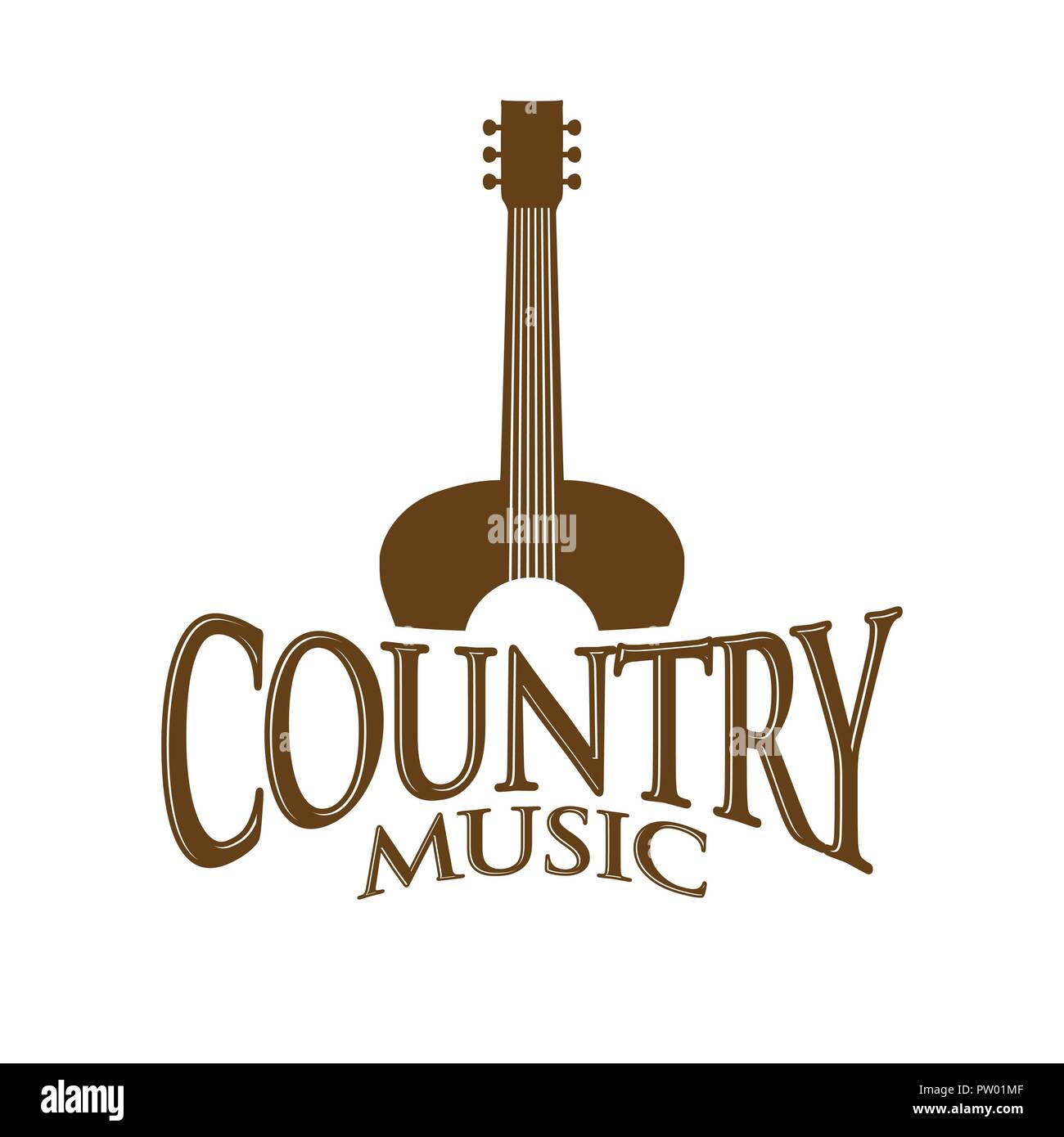 Country Music signe Symbole Vecteur Conception Logo Graphique Illustration de Vecteur