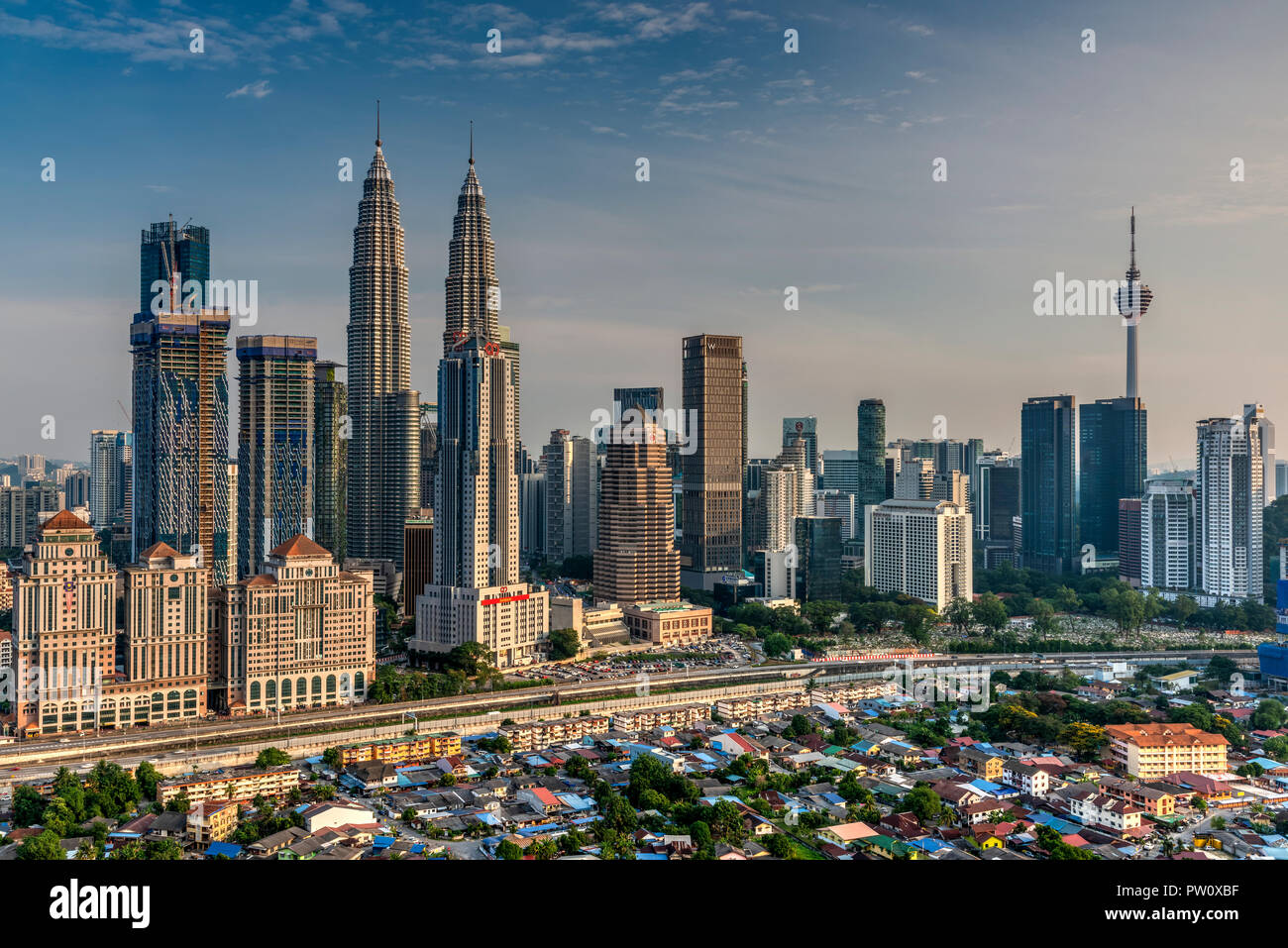 City skyline, Kuala Lumpur, Malaisie Banque D'Images