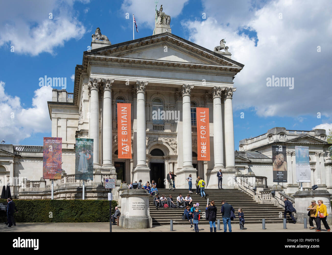 La Tate Britain, Millbank, City of London, Greater London, Angleterre, Royaume-Uni Banque D'Images