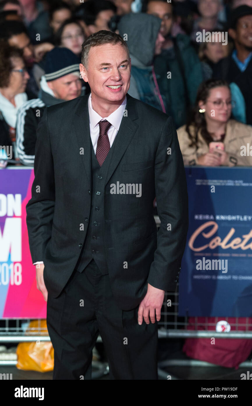 Londres, Royaume-Uni. 11 octobre 2018. Wash Westmoreland assiste à la première du film britannique 'Colette' au Cineworld, Leicester Square durant la 62e Festival du Film de Londres BFI Mécènes Gala. Credit : Wiktor Szymanowicz/Alamy Live News Banque D'Images