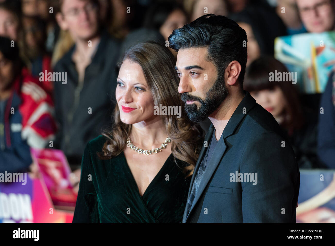 Londres, Royaume-Uni. 11 octobre 2018. Ray Panthaki (R) assiste à la première du film britannique 'Colette' au Cineworld, Leicester Square durant la 62e Festival du Film de Londres BFI Mécènes Gala. Credit : Wiktor Szymanowicz/Alamy Live News Banque D'Images