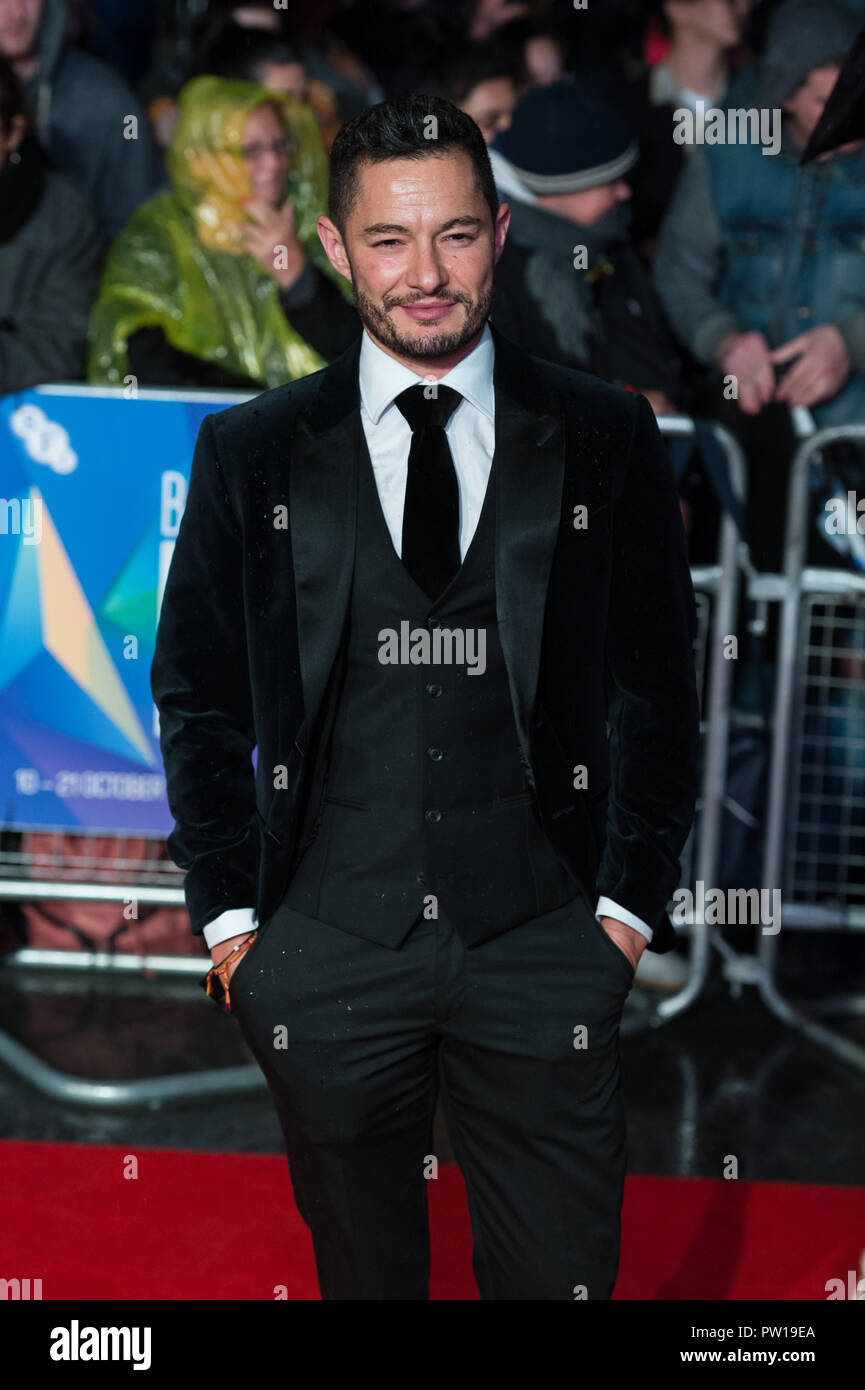 Londres, Royaume-Uni. 11 octobre 2018. Jake Graf assiste à la première du film britannique 'Colette' au Cineworld, Leicester Square durant la 62e Festival du Film de Londres BFI Mécènes Gala. Credit : Wiktor Szymanowicz/Alamy Live News Banque D'Images