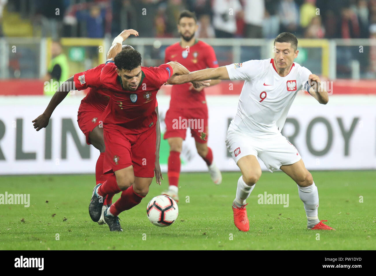 Chorzow, Poland. 11th Oct 2018. UEFA Nations League 2019: Poland - Portugal  o/p Robert Lewandowski Credit: Marcin Kadziolka/Alamy Live News Stock Photo  - Alamy