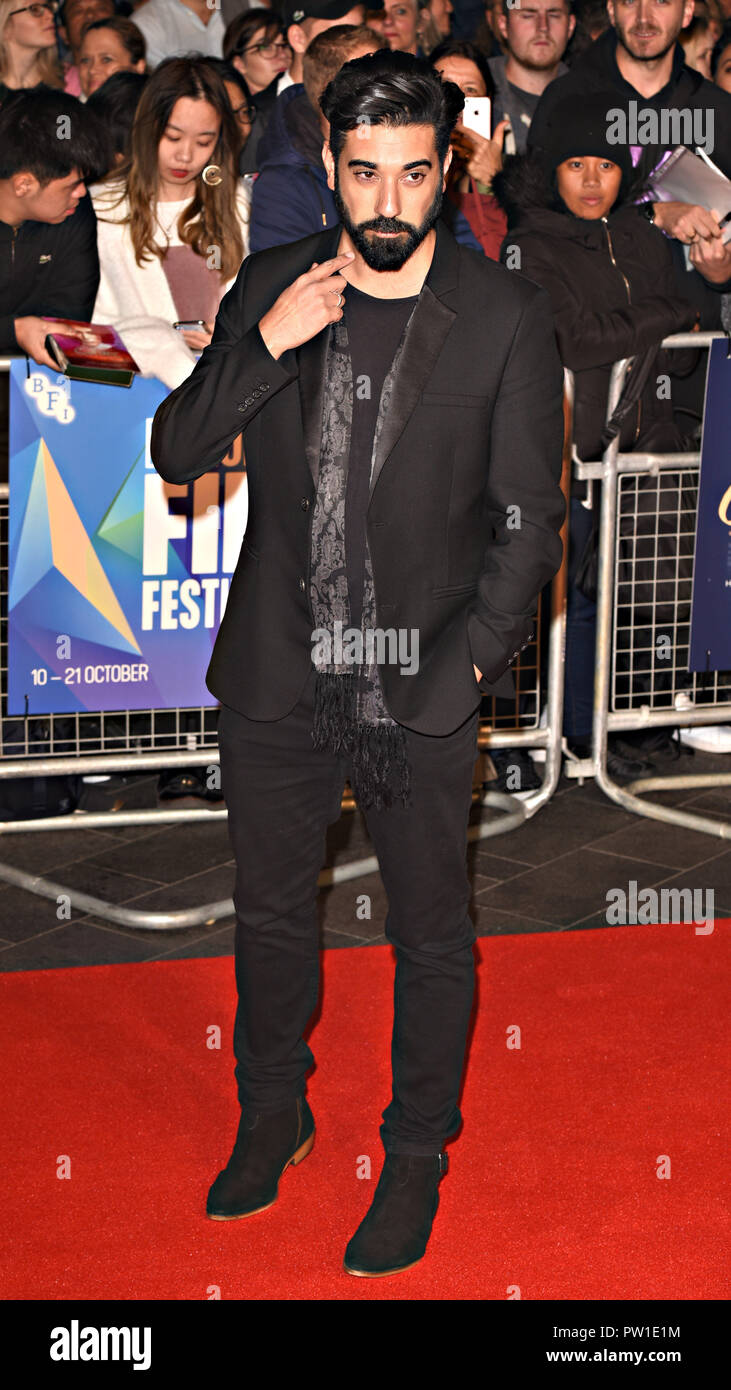 Londres, Royaume-Uni. 11Th Oct 2018. Ray Panthaki à la 62e BFI London Film Festival : Colette - mécènes - gala au Cineworld Leicester Square, Londres jeudi 11 octobre 2018 Photo de Keith Mayhew Crédit : KEITH MAYHEW/Alamy Live News Banque D'Images