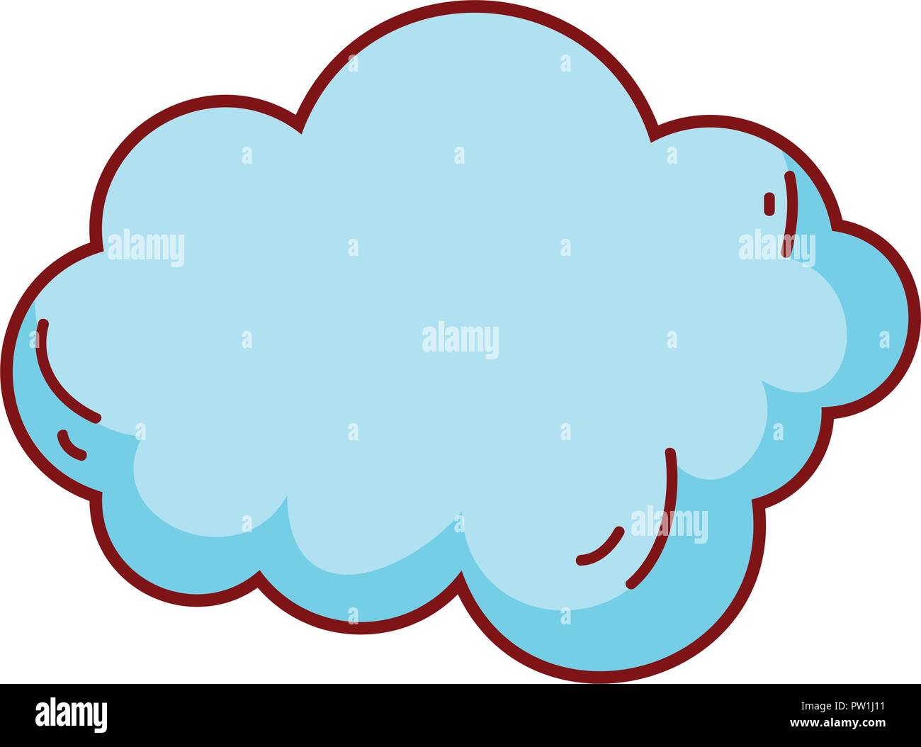 Caricature Dessin cloud Illustration de Vecteur