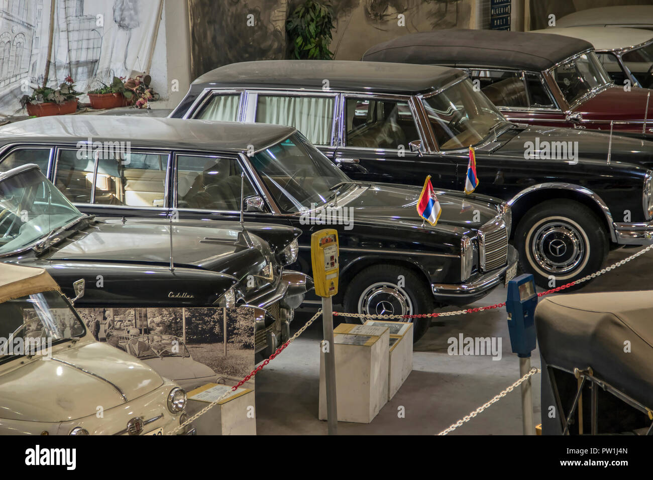 Le Musée de l'automobile, Belgrade, Serbie, août 2018 - Cirque de l'exceptionnelle collection de Bratislav Petkovic Banque D'Images