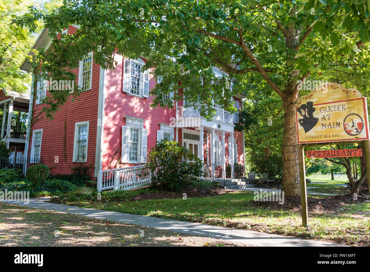 Ripley, TN, USA-10/1/18 : Carter au restaurant principal est dans la maison historique où Samuel P. Carter, descendant direct de John Carter, est né Banque D'Images