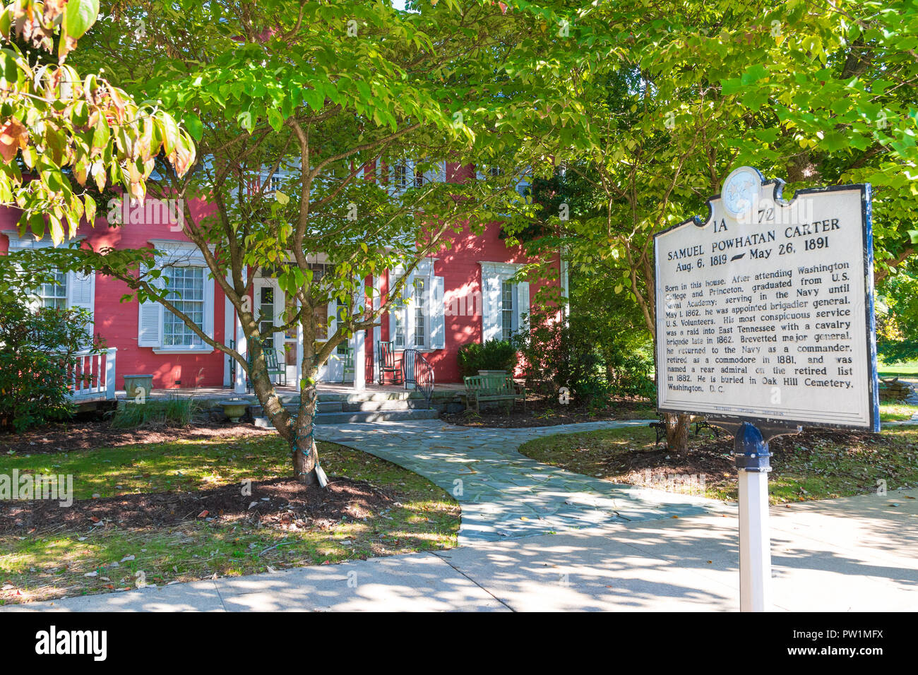 Ripley, TN, USA-10/1/18 : Carter au restaurant principal est dans la maison historique où Samuel P. Carter, descendant direct de John Carter, est né Banque D'Images
