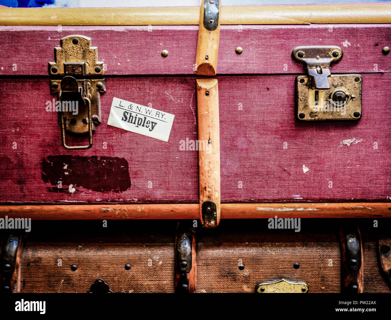 Marchandises à la gare de Carnforth Lancashire dans le nord qui a été utilisé comme pour les décors du film 1940 film romantique une brève rencontre Banque D'Images