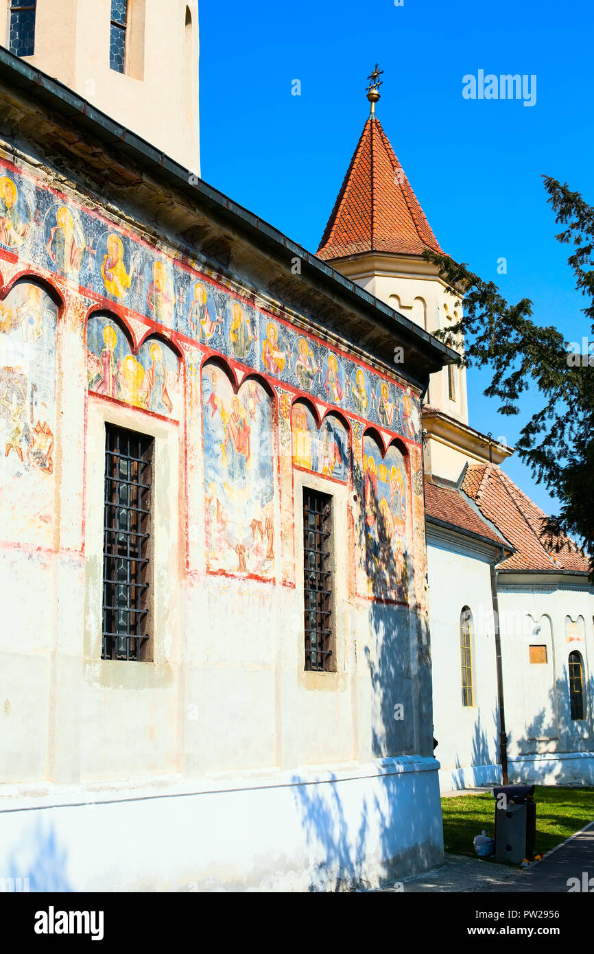 Détails de Saint Nicholas Church à Brasov, Transilvania, Romania Banque D'Images