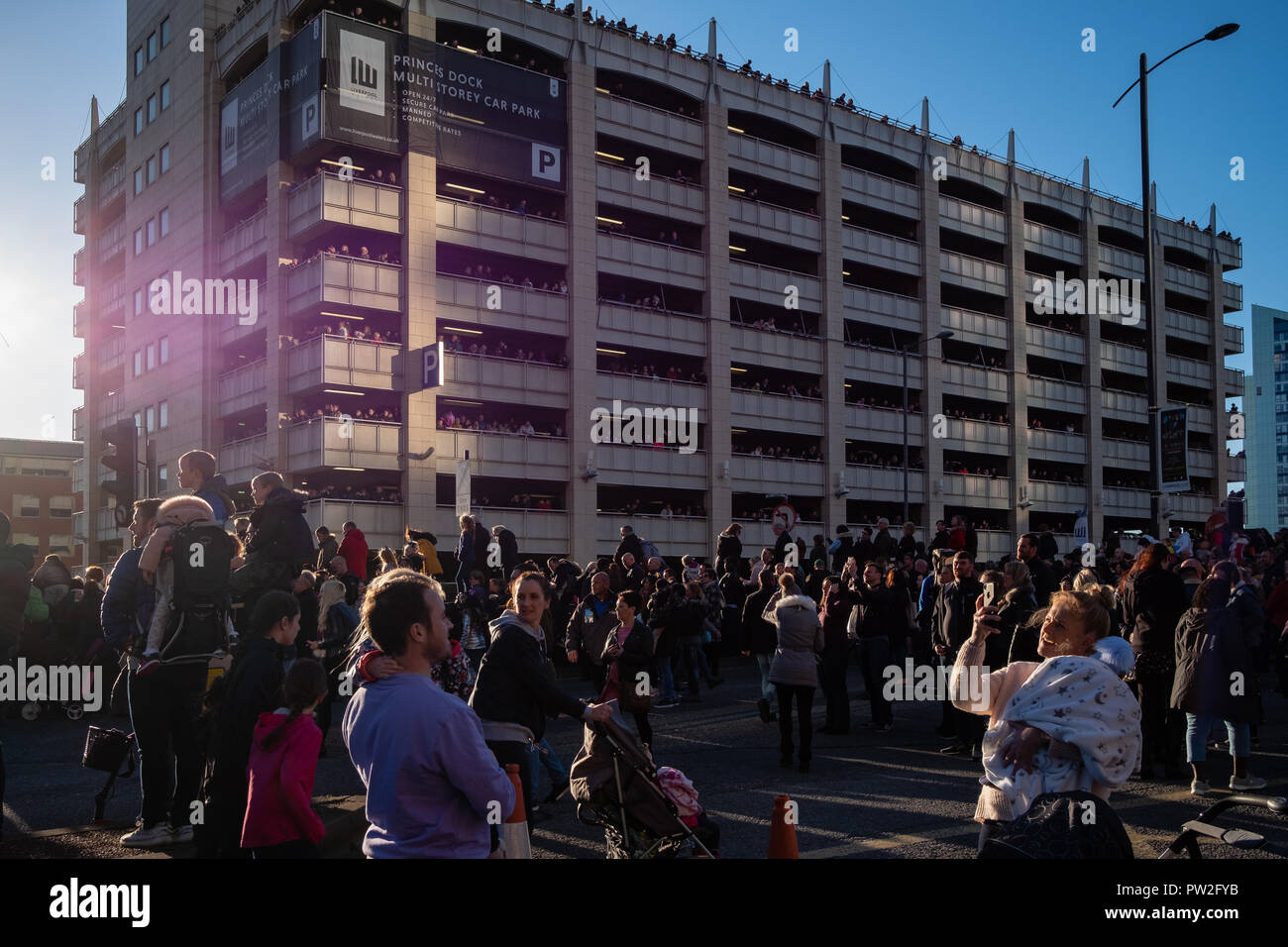 Octobre, 2018. Liverpool, Royaume-Uni. Pour la dernière fois, dans le monde, le "prendre des géants dans les rues de Liverpool dans le cadre de 'Liverpool's Dream'. Banque D'Images