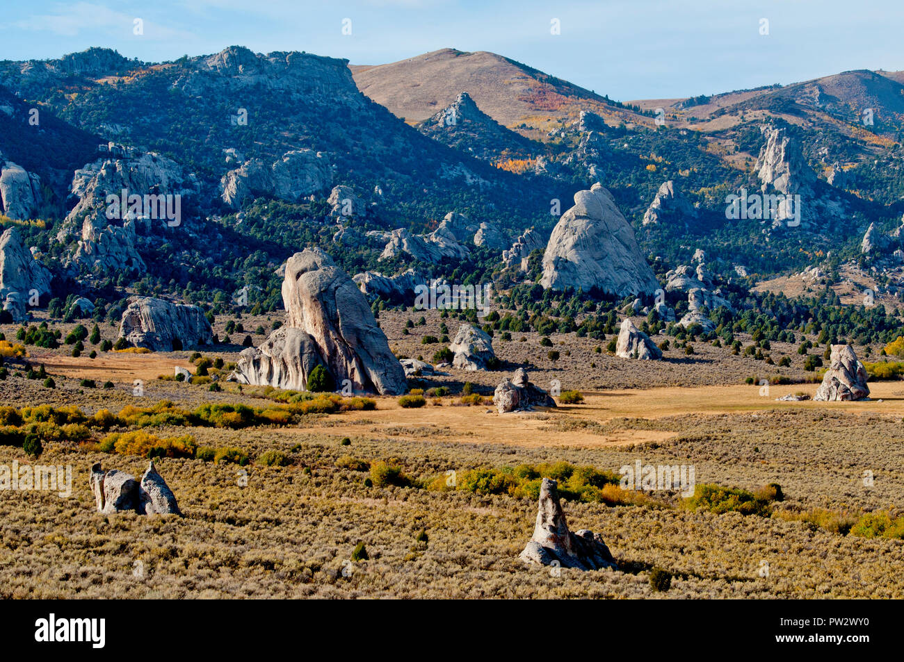 Dans le bassin du ruisseau Cercle National des rochers de ville Réserver, New York Banque D'Images