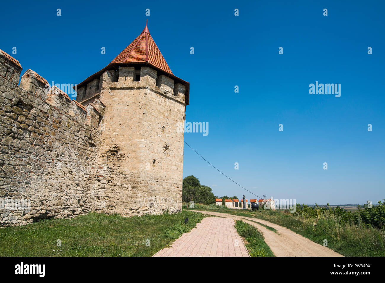 Bender forteresse, Bender, république de Transnistrie, en Moldavie Banque D'Images