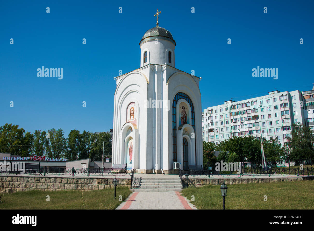 Cimetière militaire historique, Bender, république de Transnistrie, en Moldavie Banque D'Images