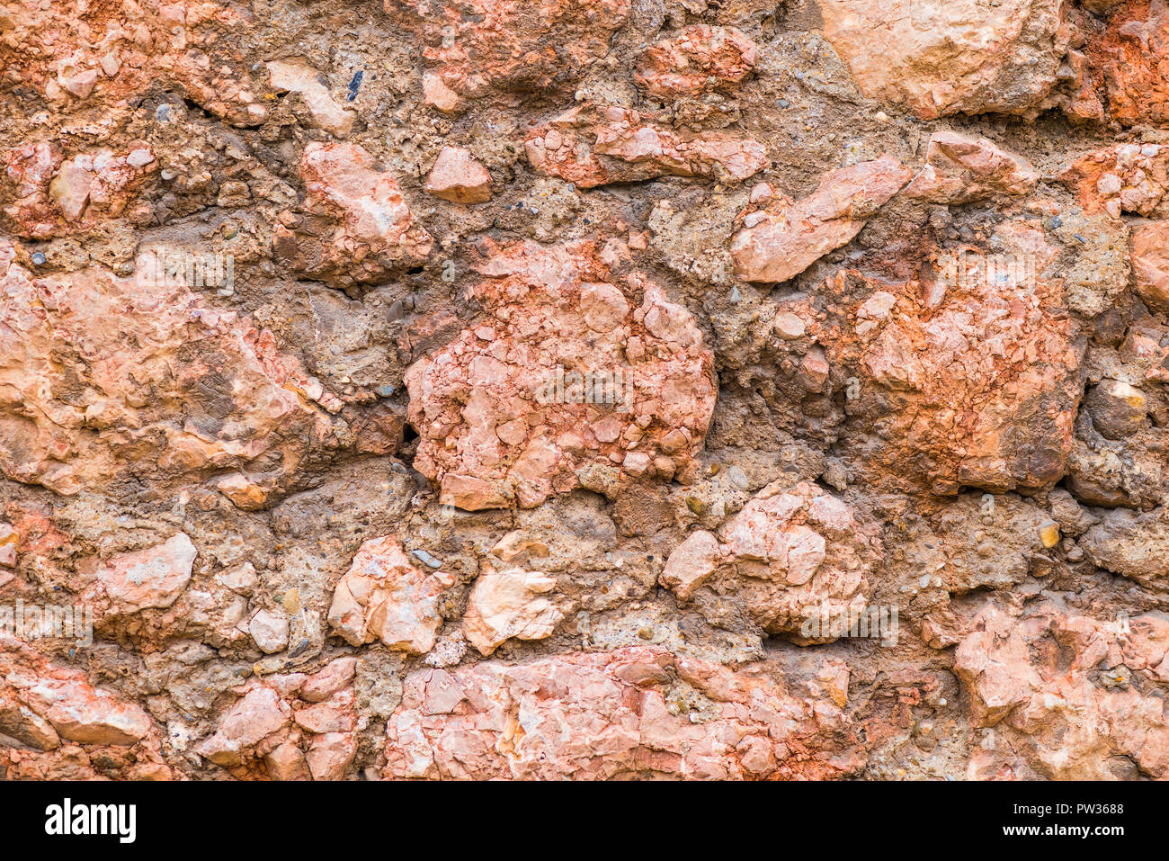 Pierre brute-fond naturel de surface d'un rocher de couleur marron Banque D'Images