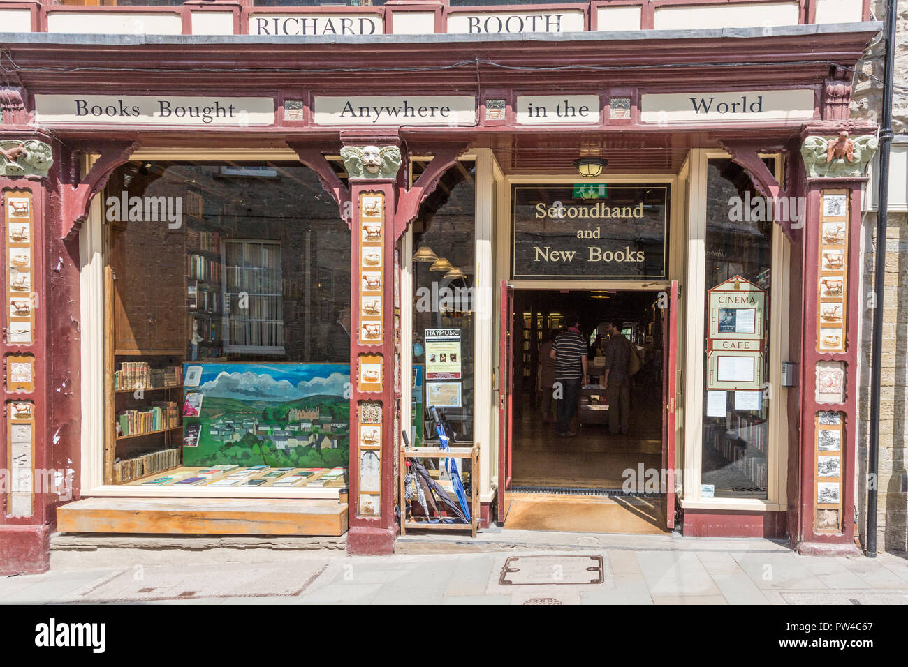 Librairie cabines, Hay on Wye Banque D'Images